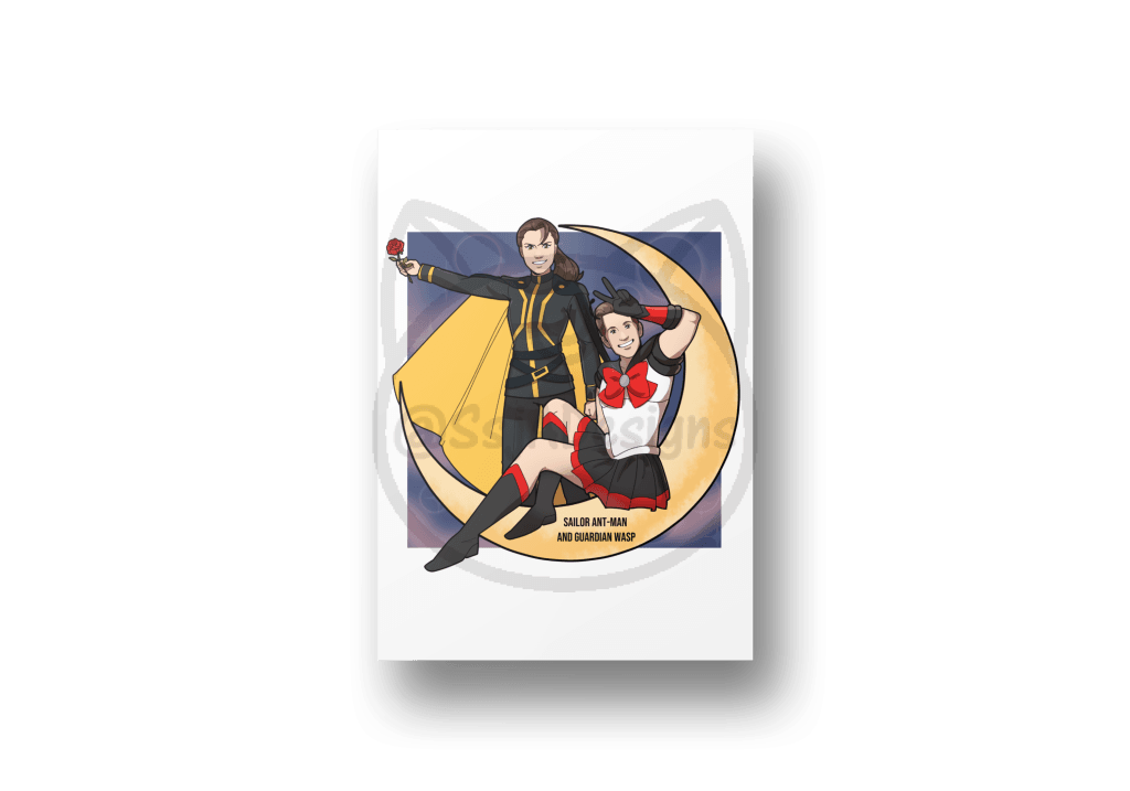8.5X11 A4 Sailor Marvel Art Print - Phase 2 Ant-Man And Guardian Wasp