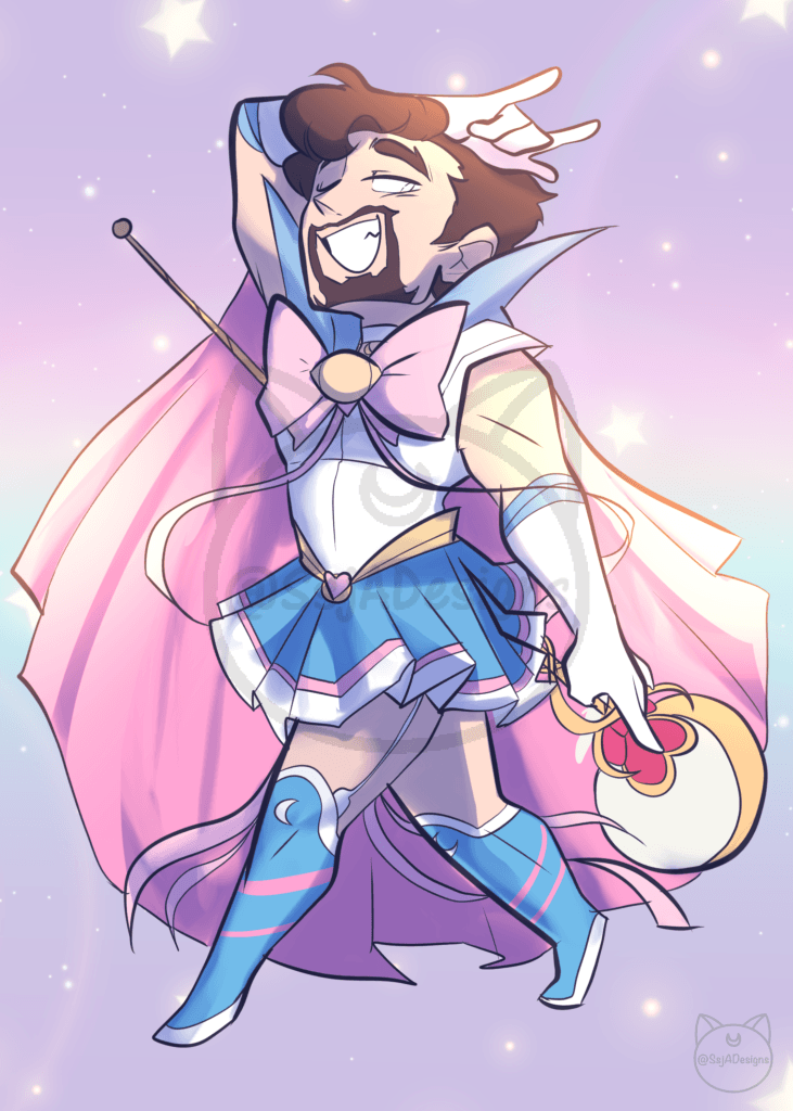 5x7 Sailor Marvel Chibis Postcard Art Print - Phase 1