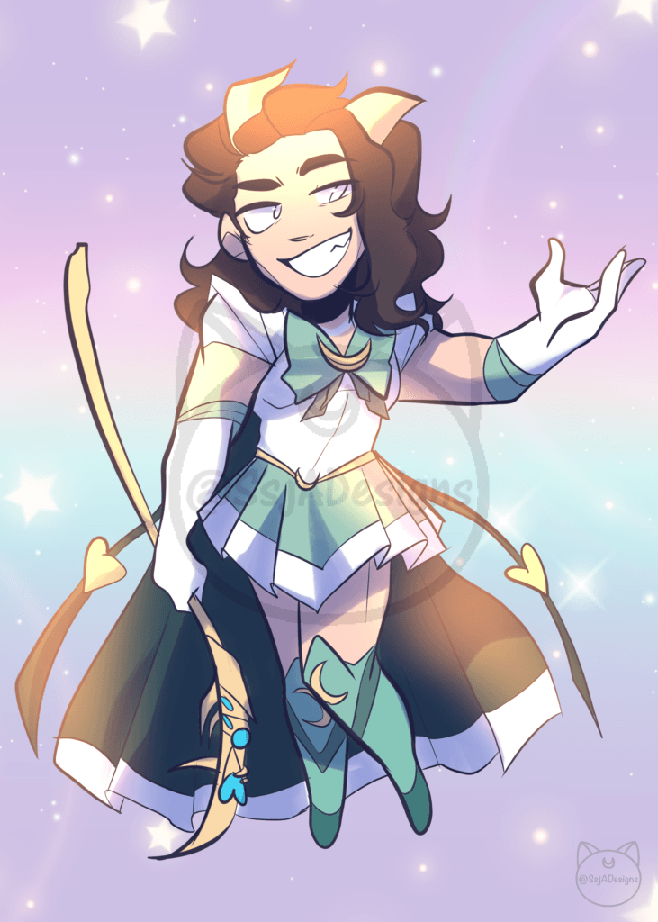 5x7 Sailor Marvel Chibis Postcard Art Print - Phase 1