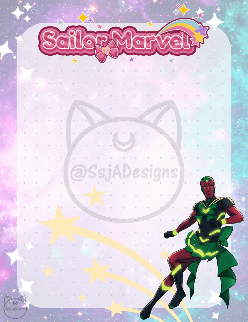 Sailor Marvel Stationary Notepad - Phase 2 Vision