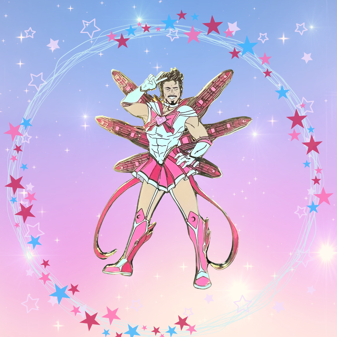 Sailor Iron Man Top Pin Only - A Grade Enamel Pin
