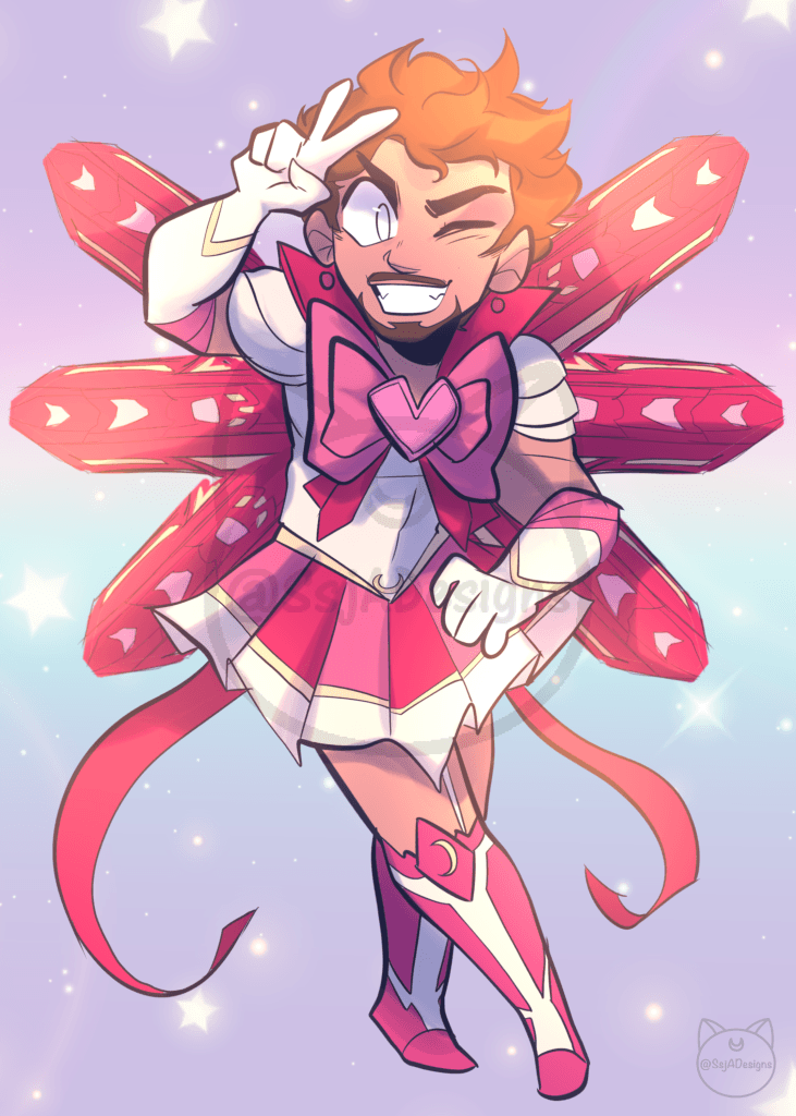 5x7 Sailor Marvel Chibis Postcard Art Print - Phase 1