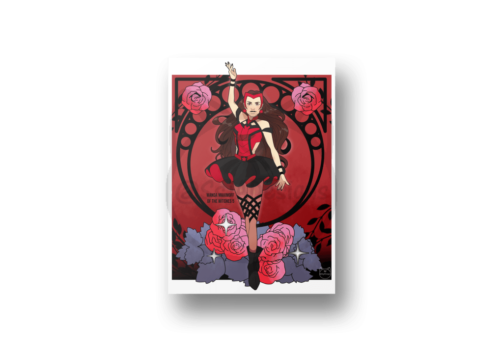 8.5X11 A4 Sailor Marvel Art Print - Phase 2 Wanda Of The Witches 5