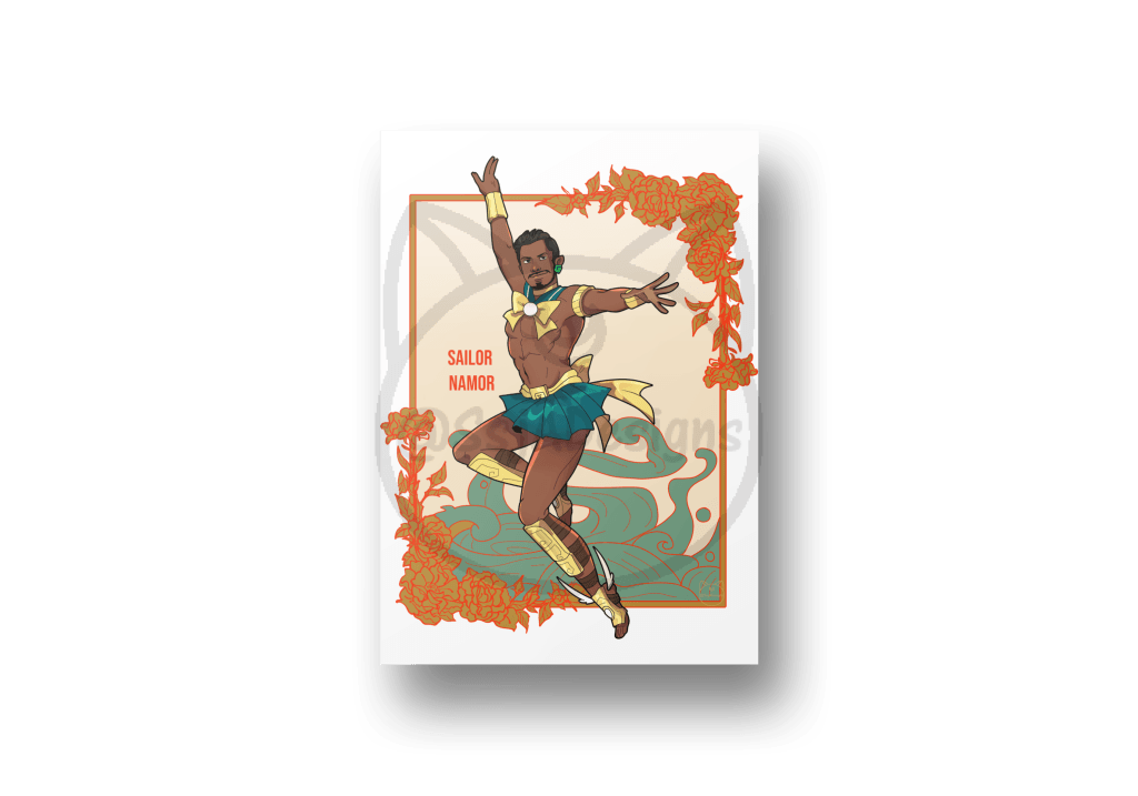 5x7 Sailor Marvel Postcard Art Print - Phase 2