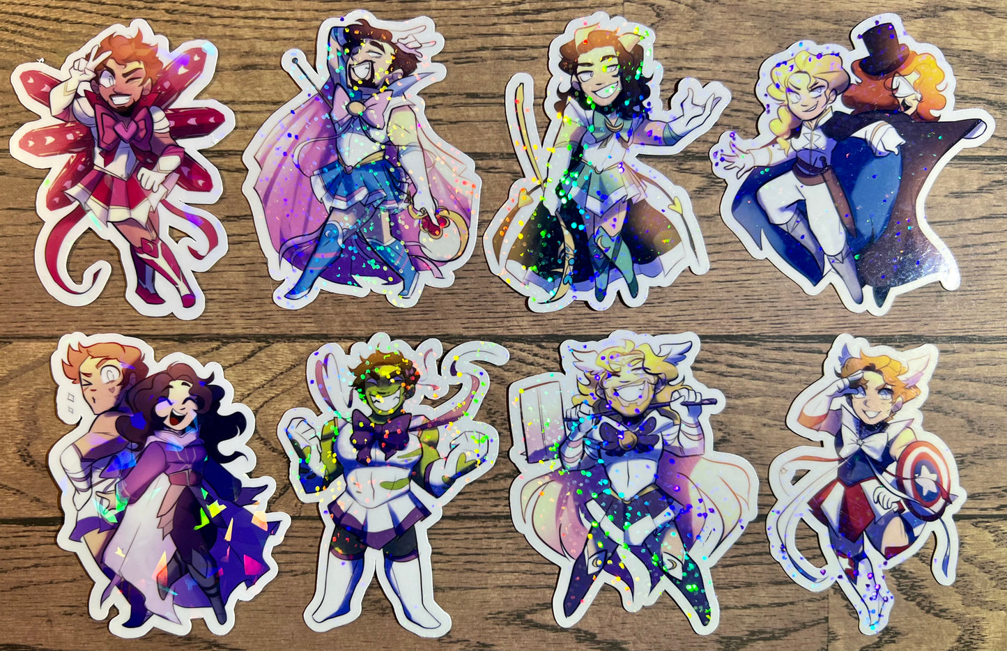 3" Chibi Sailor Marvel Stickers - Phase 1