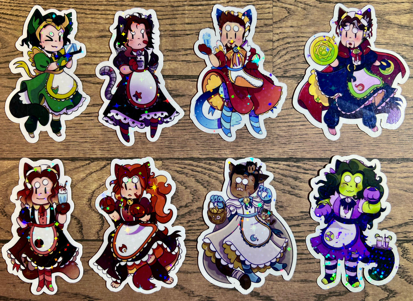 3" Marvelous Meow Meow Café Stickers