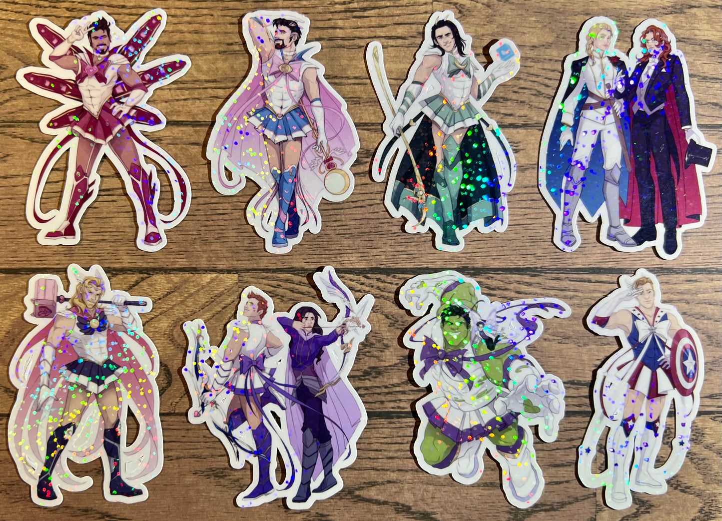 3" Sailor Marvel Stickers - Phase 1