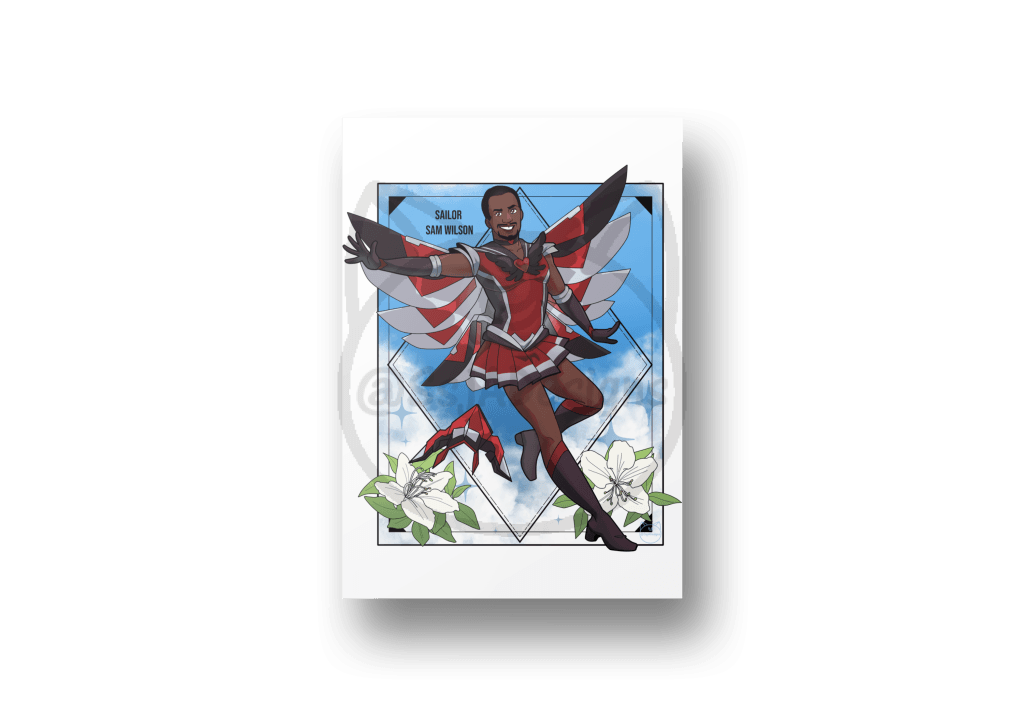 8.5X11 A4 Sailor Marvel Art Print - Phase 2 Falcon