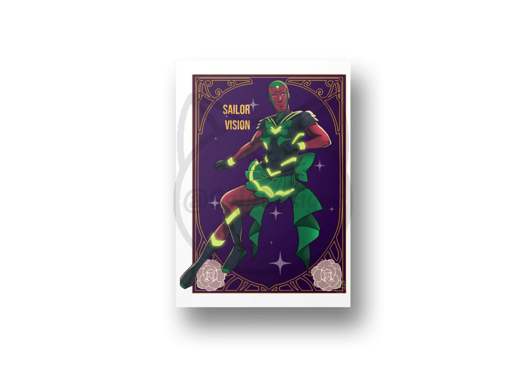 8.5X11 A4 Sailor Marvel Art Print - Phase 2 Vision