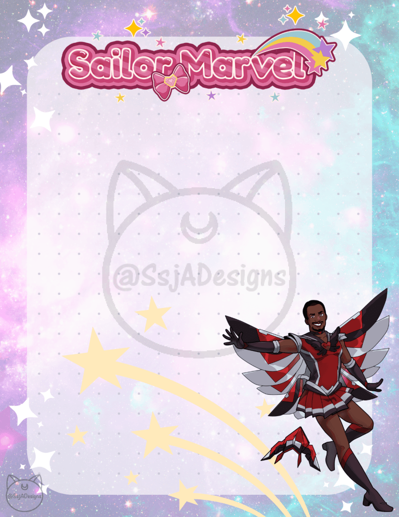 Sailor Marvel Stationary Notepad - Phase 2 Falcon