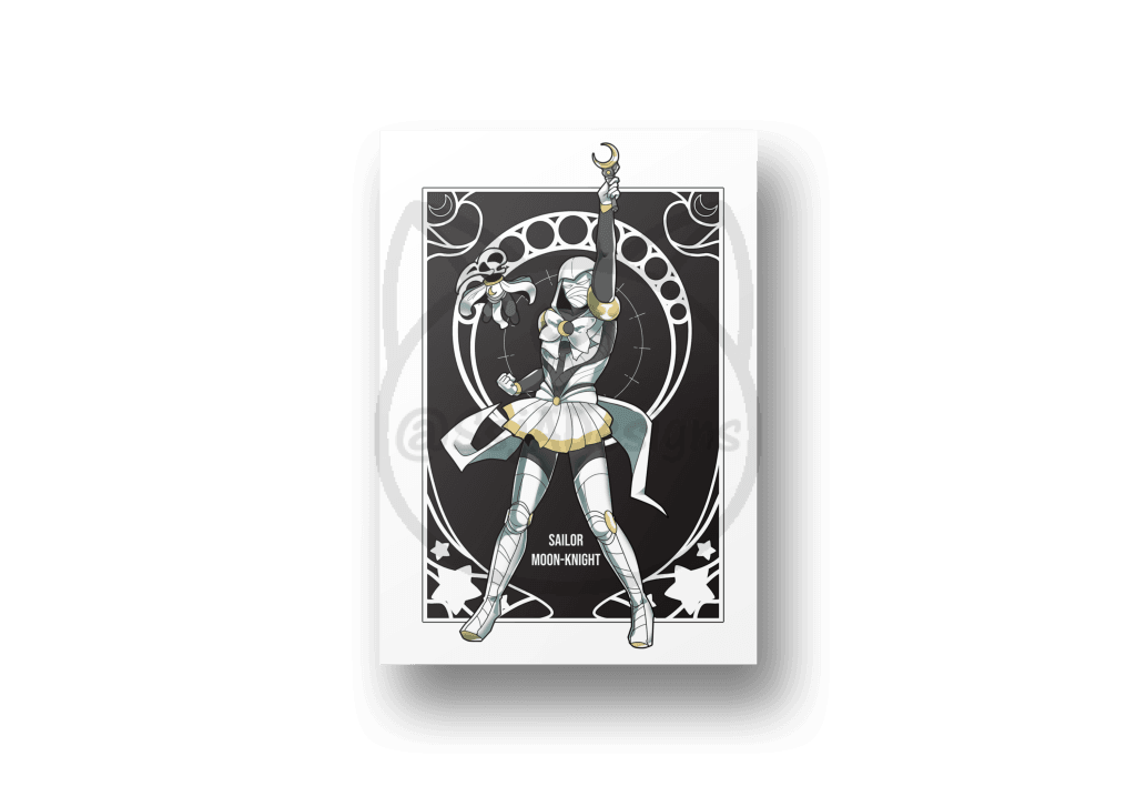 8.5X11 A4 Sailor Marvel Art Print - Phase 2 Moon Knight