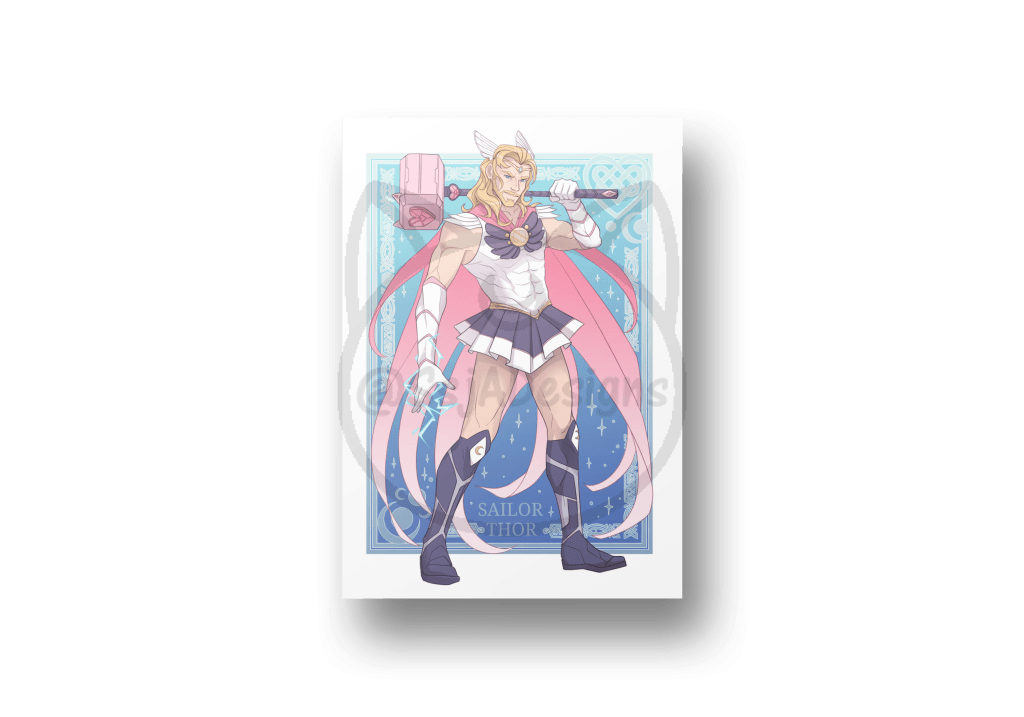 5x7 Sailor Marvel Postcard Art Print - Phase 1