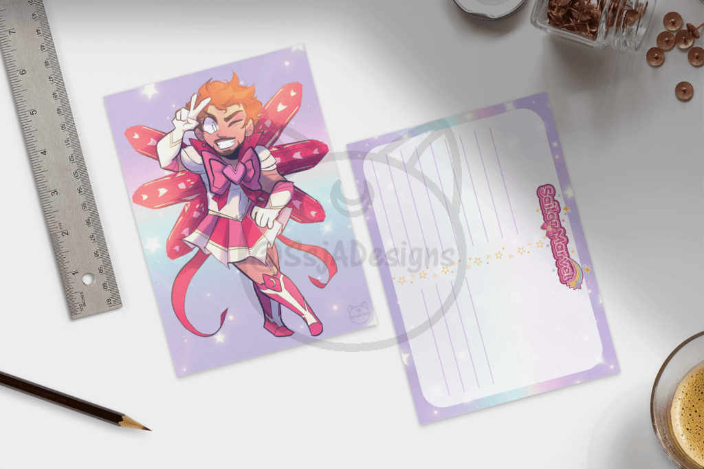 5x7 Sailor Marvel Chibis Postcard Art Print - Phase 1